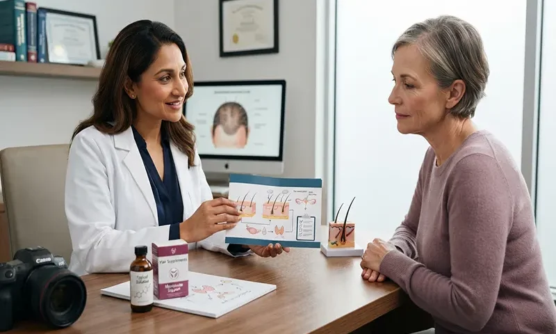 Safety of hormonal women hair loss medication during menopause